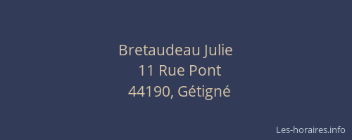 Bretaudeau Julie
