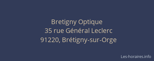 Bretigny Optique