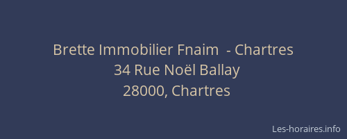 Brette Immobilier Fnaim  - Chartres