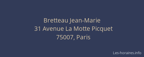 Bretteau Jean-Marie