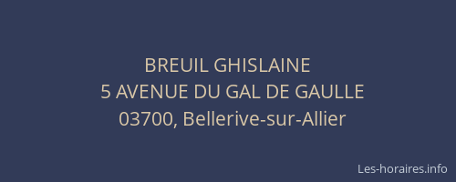 BREUIL GHISLAINE