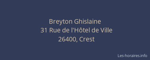 Breyton Ghislaine