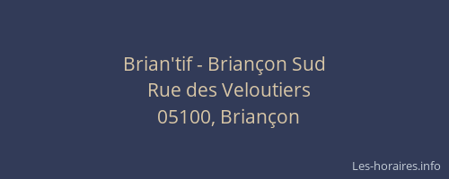 Brian'tif - Briançon Sud