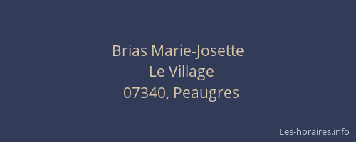 Brias Marie-Josette