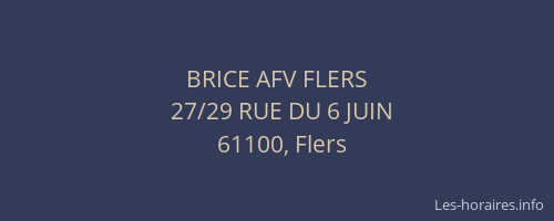 BRICE AFV FLERS
