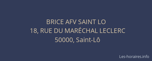 BRICE AFV SAINT LO