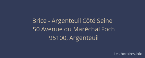 Brice - Argenteuil Côté Seine