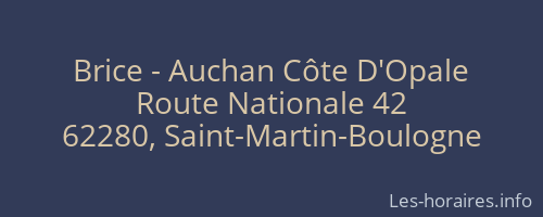 Brice - Auchan Côte D'Opale