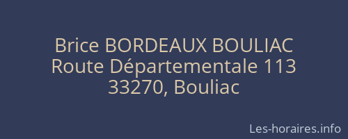 Brice BORDEAUX BOULIAC