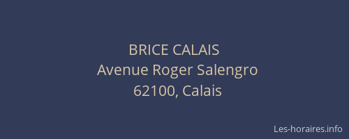 BRICE CALAIS