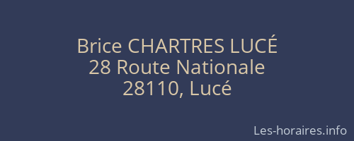 Brice CHARTRES LUCÉ