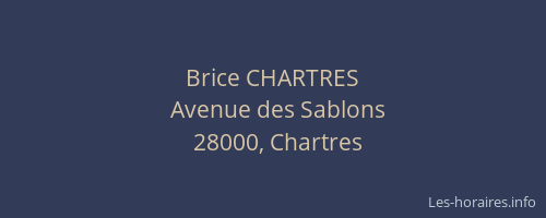 Brice CHARTRES