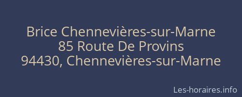 Brice Chennevières-sur-Marne