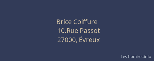 Brice Coiffure