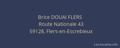 Brice DOUAI FLERS