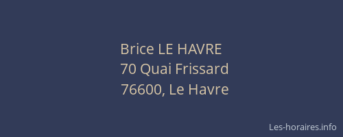 Brice LE HAVRE