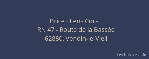 Brice - Lens Cora