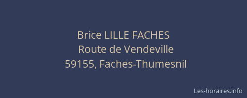 Brice LILLE FACHES