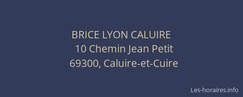 BRICE LYON CALUIRE
