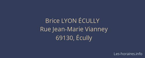 Brice LYON ÉCULLY