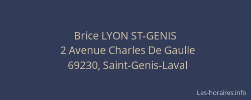 Brice LYON ST-GENIS