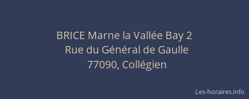 BRICE Marne la Vallée Bay 2