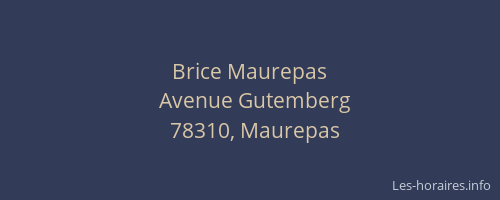 Brice Maurepas