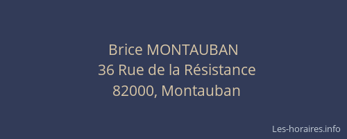Brice MONTAUBAN
