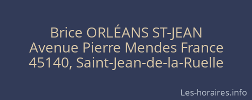 Brice ORLÉANS ST-JEAN