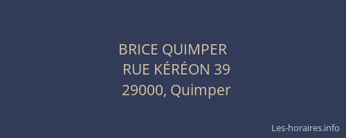 BRICE QUIMPER