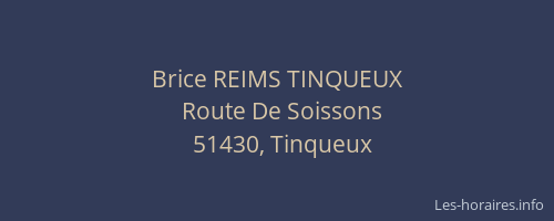 Brice REIMS TINQUEUX