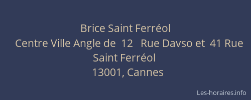 Brice Saint Ferréol