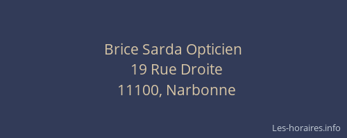 Brice Sarda Opticien