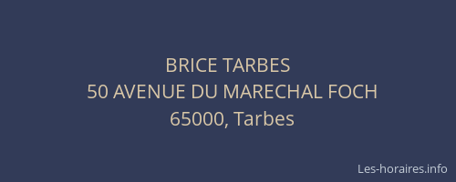 BRICE TARBES