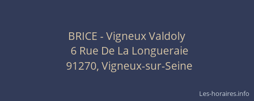 BRICE - Vigneux Valdoly