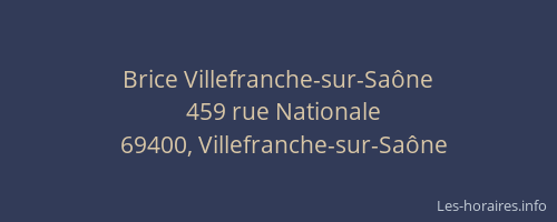 Brice Villefranche-sur-Saône
