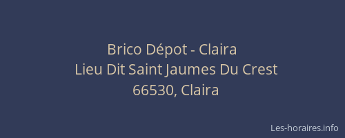 Brico D&eacute;pot - Claira