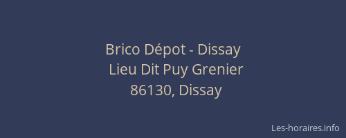 Brico Dépot - Dissay