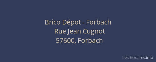 Brico Dépot - Forbach