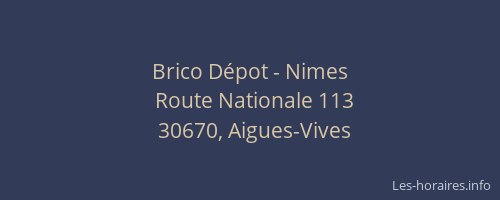 Brico D&eacute;pot - Nimes