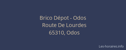 Brico D&eacute;pot - Odos