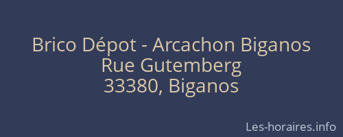 Brico Dépot - Arcachon Biganos