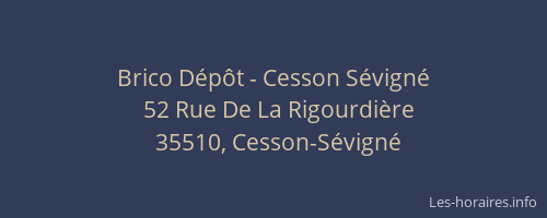 Brico Dépôt - Cesson Sévigné