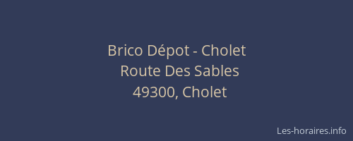 Brico Dépot - Cholet