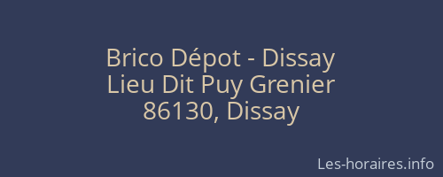 Brico Dépot - Dissay