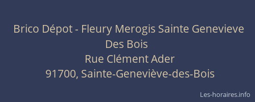Brico Dépot - Fleury Merogis Sainte Genevieve Des Bois