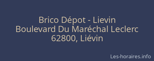 Brico Dépot - Lievin