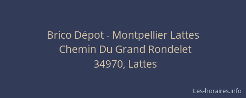 Brico Dépot - Montpellier Lattes