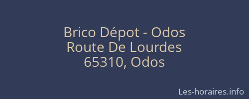 Brico Dépot - Odos