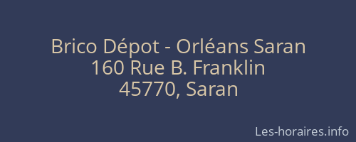 Brico Dépot - Orléans Saran